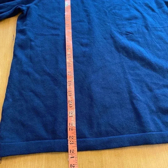 Vince Camuto women’s new short sleeve knit sweater top peep hole pearl button L - Picture 5 of 11